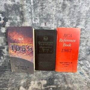 RCA Reference Book Lot 1934 1959 1967 Vintage Vacuum Tube‎ Radio Technical Data